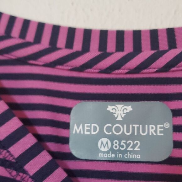Med Couture Purple Striped Long Sleeve Top - Picture 2 of 6